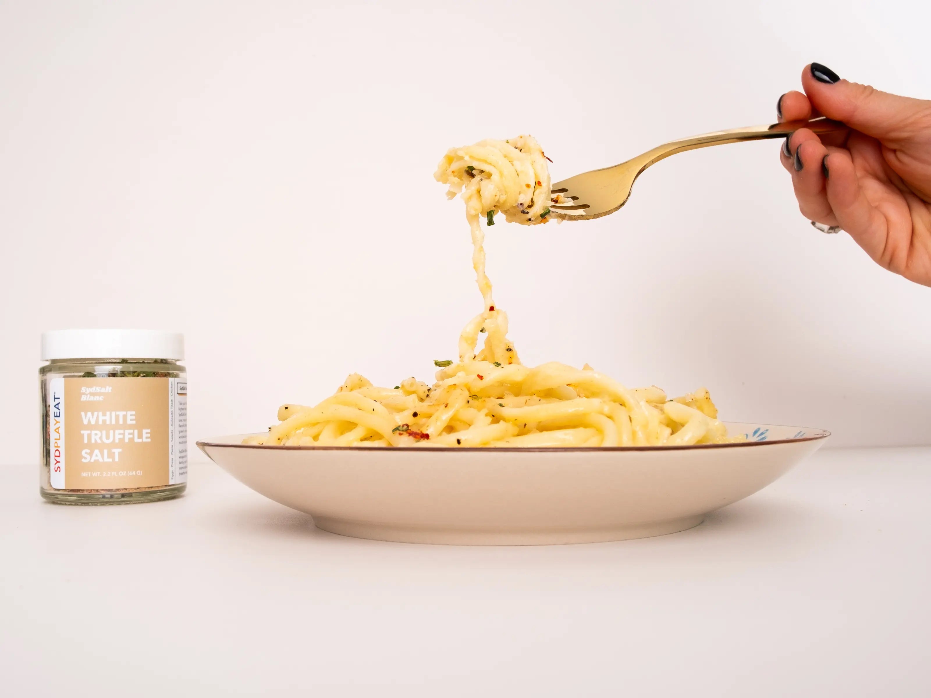 White Truffle Pasta - SydSalt Blanc White Truffle Seasoning Salt – SydPlayEat