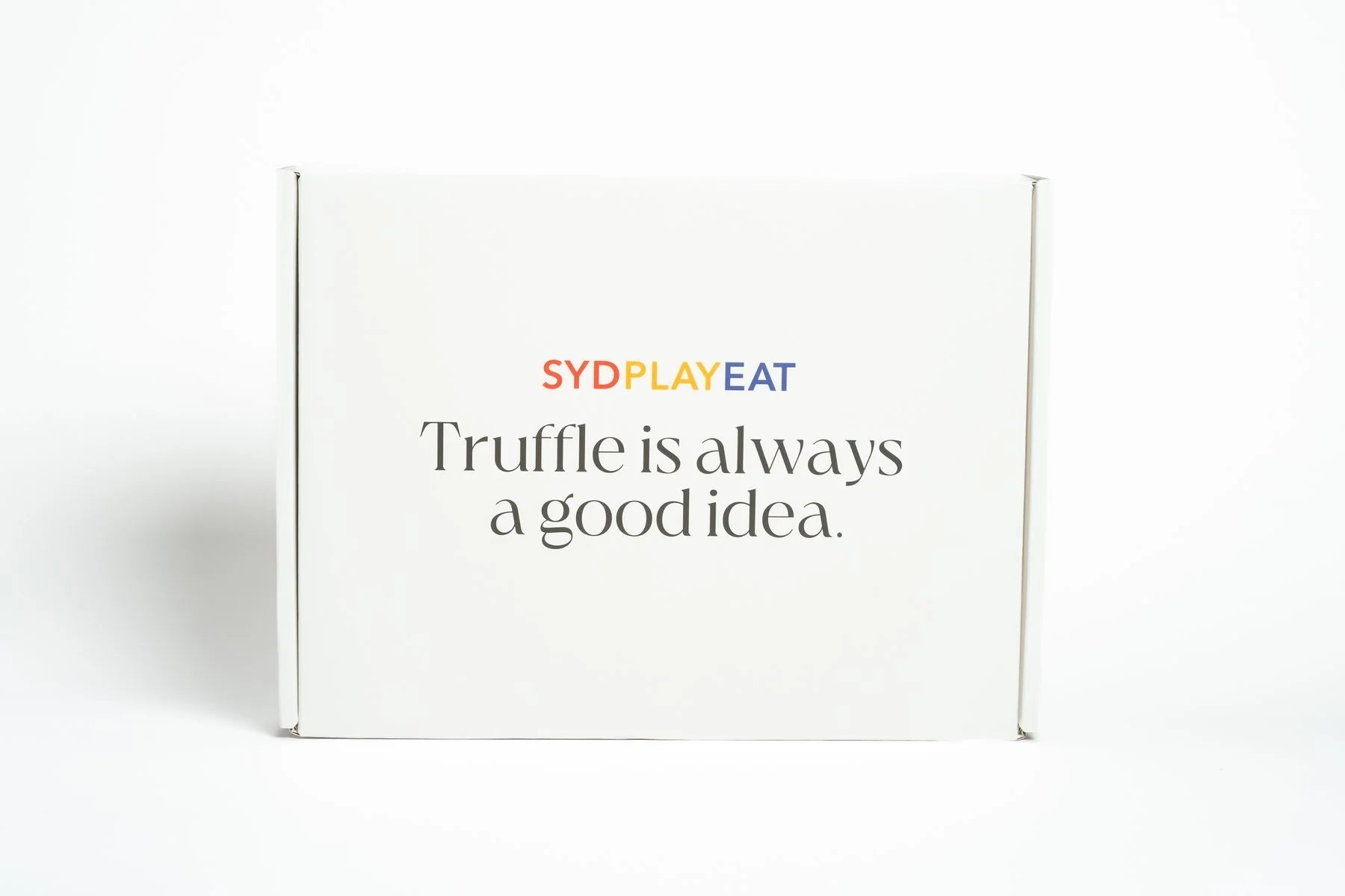 SydPlayEat booth signage at the One of a Kind Holiday Show