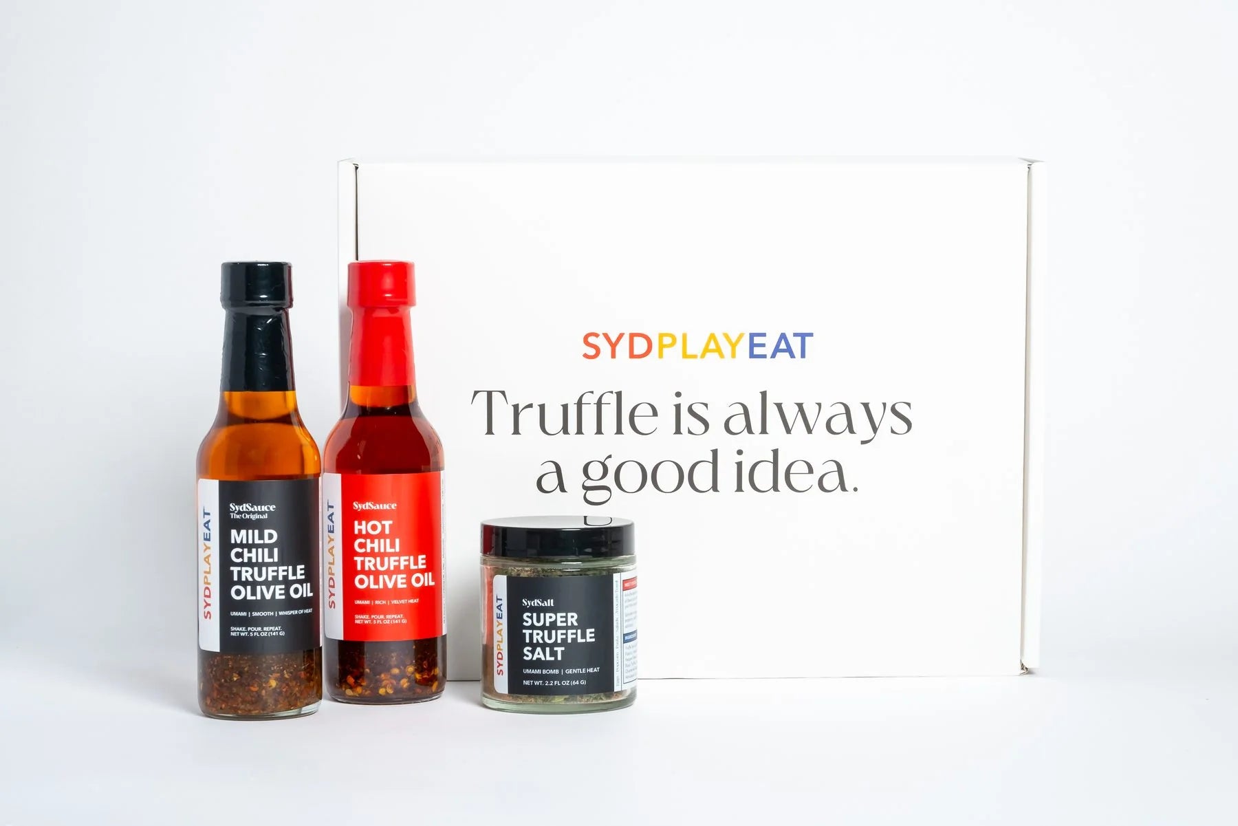 SydPlayEat chili truffle olive oils and seasoning salt