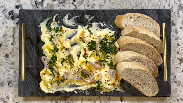 Butter_Board_Black_Truffle_Chive_Blossoms_Gourmet_SydPlayEat_SydSalt