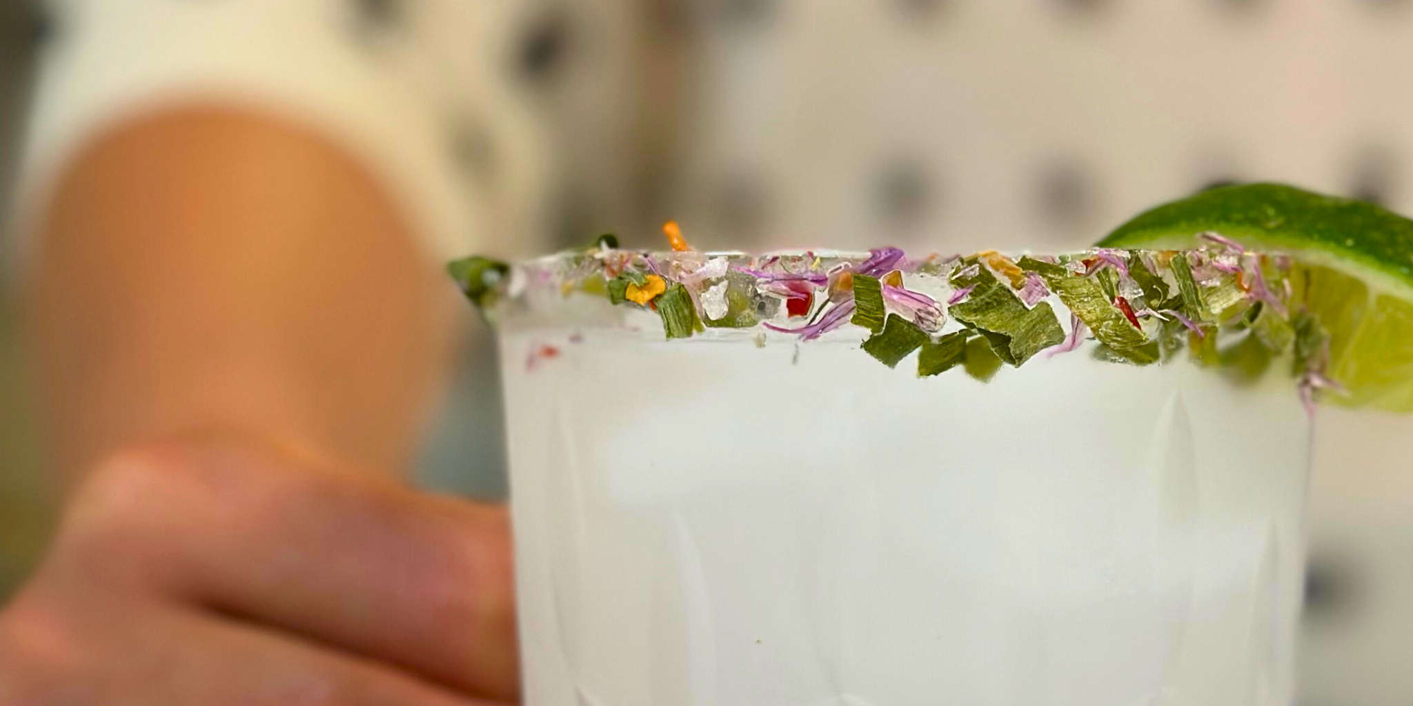 Truffle Margarita Salt Rim with Chive Blossoms – SydPlayEat