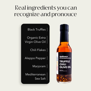 SydSauce Getting Hot Black Truffle Chili Olive Oil