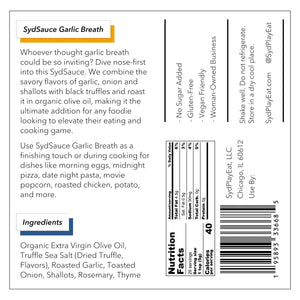 SydSauce_Garlic_Breath_Truffle_Garlic_Olive_Oil_Back_Label