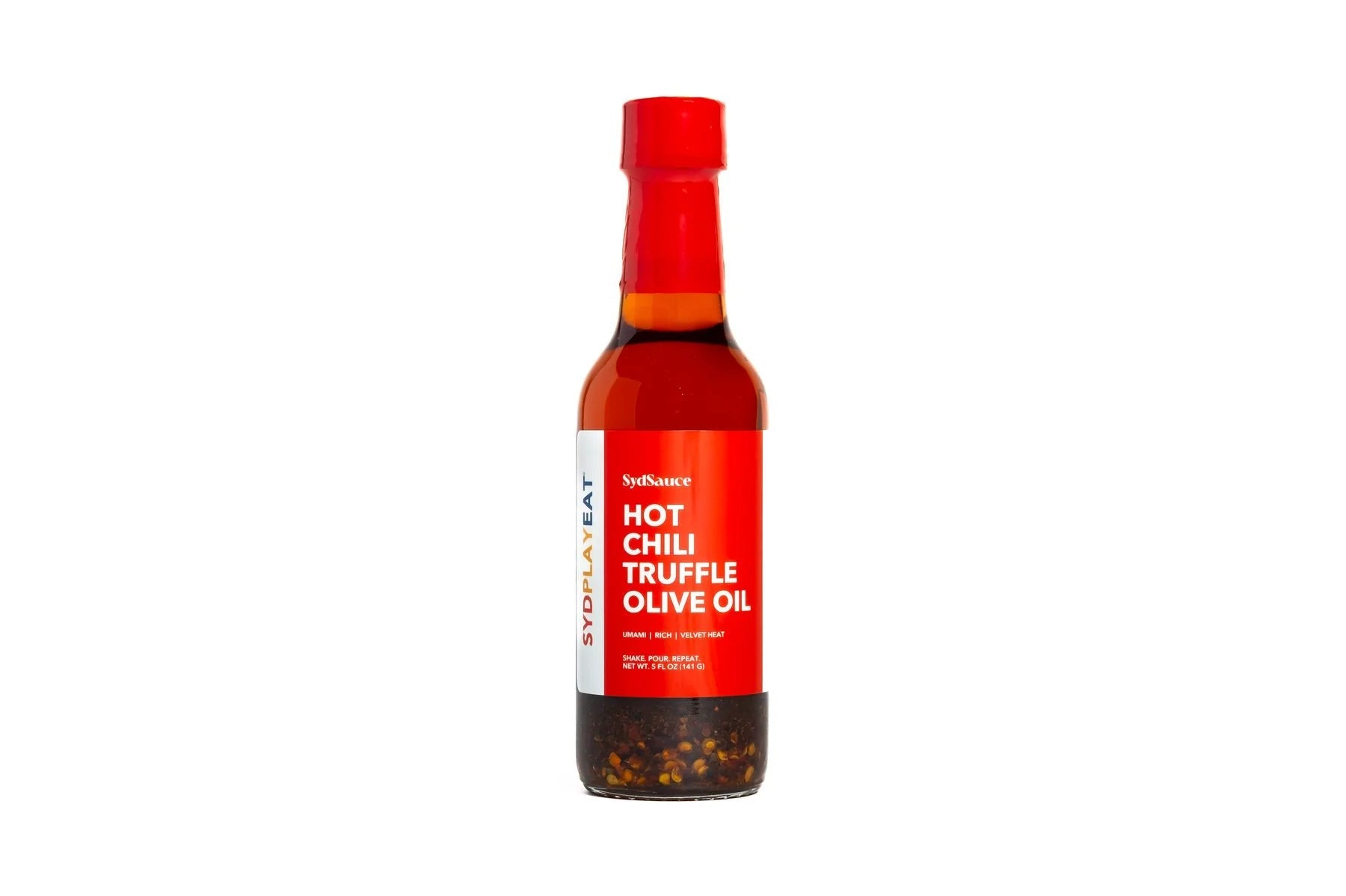 SydPlayEat Hot Chili Truffle Olive Oil bottle